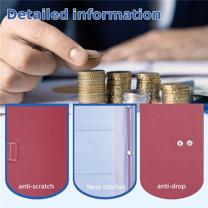 Praktis-96 Buku Tantangan Penghematan Amplop, Pengikat Anggaran Penghematan Uang 96 Amplop, Pengikat Tantangan 96 Amplop