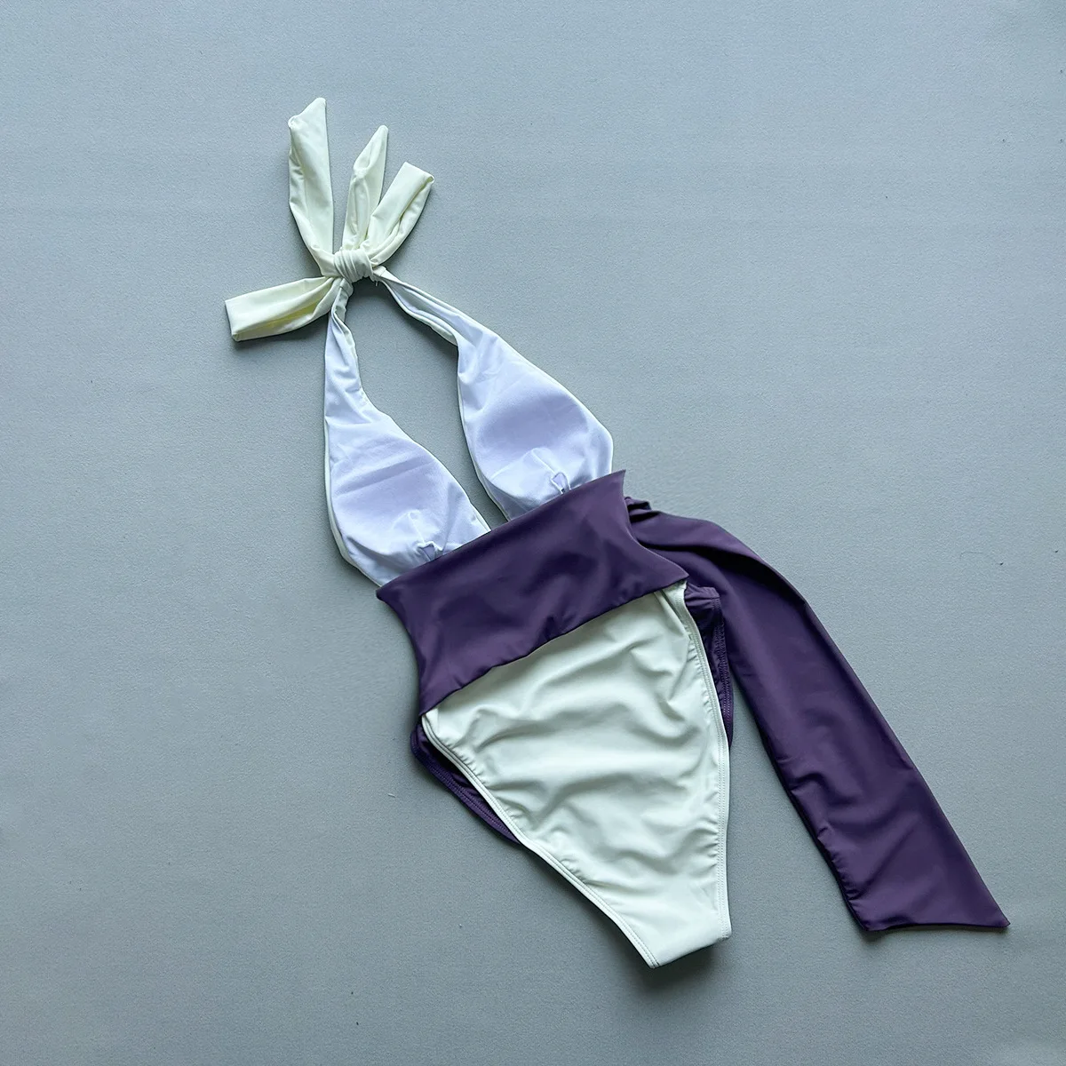 2026 Sexy Fashion Swimwear Push Up Slimming Women's Swimsuit One Piece Bodysuit Patchwork Monokini Bathing Suit Pads Female