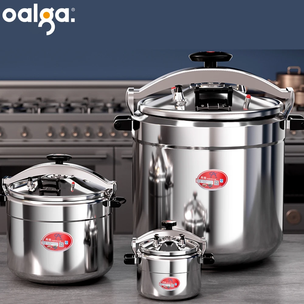 Large Capacity Commercial Pressure Cooker - close-up view