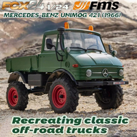 Fms New 1/24 Unimog Fcx Series Off Road 4wd Rc Climbing Car Remote Control Electric Simulation Car Model Adult Toy Gift