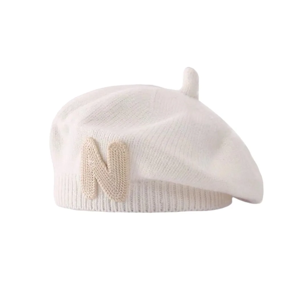 

Wear Knitted ​​ Beret Hat Soft Multiple Colors Cap Children Cap
