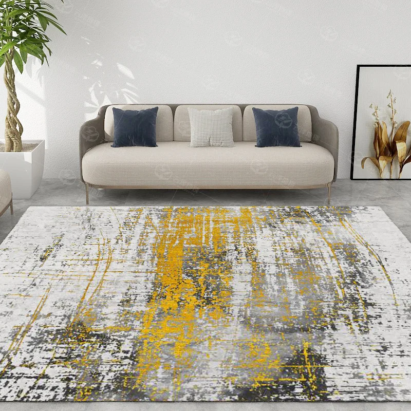 Modern Minimalist Rugs for Bedroom Large Area Living Room Decoration Abstract Carpet Home Non-slip Mat Light Luxury Lounge Rug