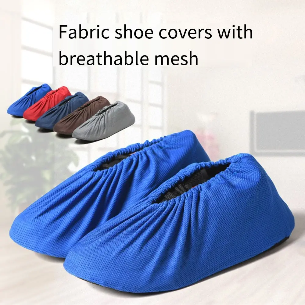 3 Pairs Durable Reusable Shoe Covers Non-slip Breathable Mesh Shoes Protectors Washable Elasticity Booties Cover Laboratory