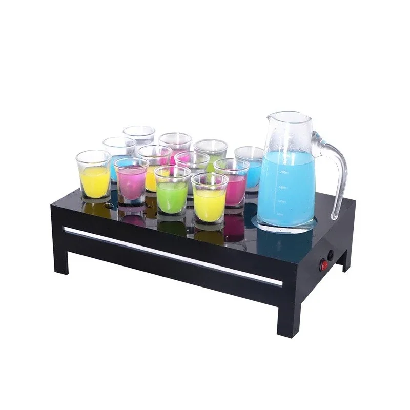 Cocktail rack luminous led creative bar KTV acrylic 12 Confucius elastic cup holder distribution wine jug