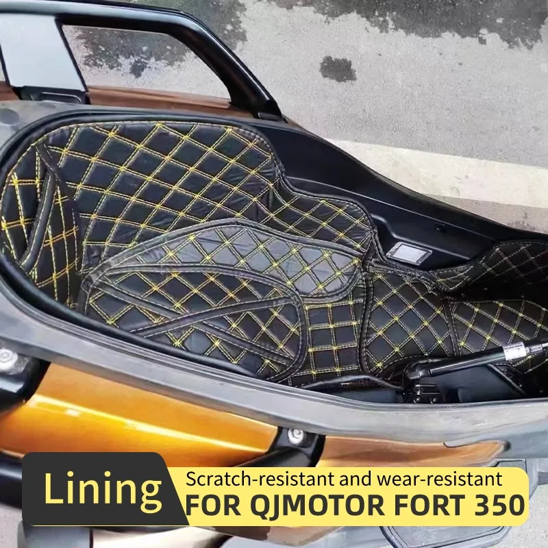 

For QJMOTOR FORT 350 FORT350 Motorcycle Accessories Seat Storage Trunk Liner Cushion Pad Luggage Cargo Box Inner Protector