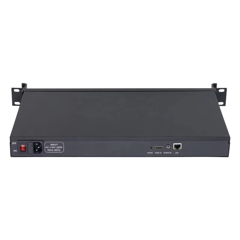 SRT RTMP RTSP H.265 H.264 Scheda di acquisizione video da HDMI a IP Encoder per streaming live Rack 1U NVR IPTV