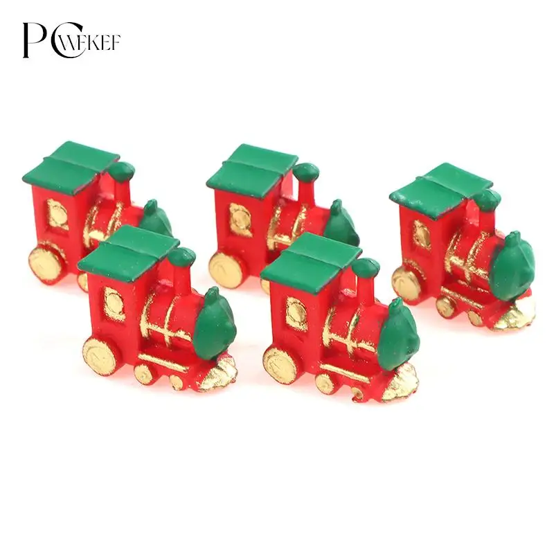 1pcs 1:12 Dollhouse Miniature Mini Small Train Model Decor Accessories Toys