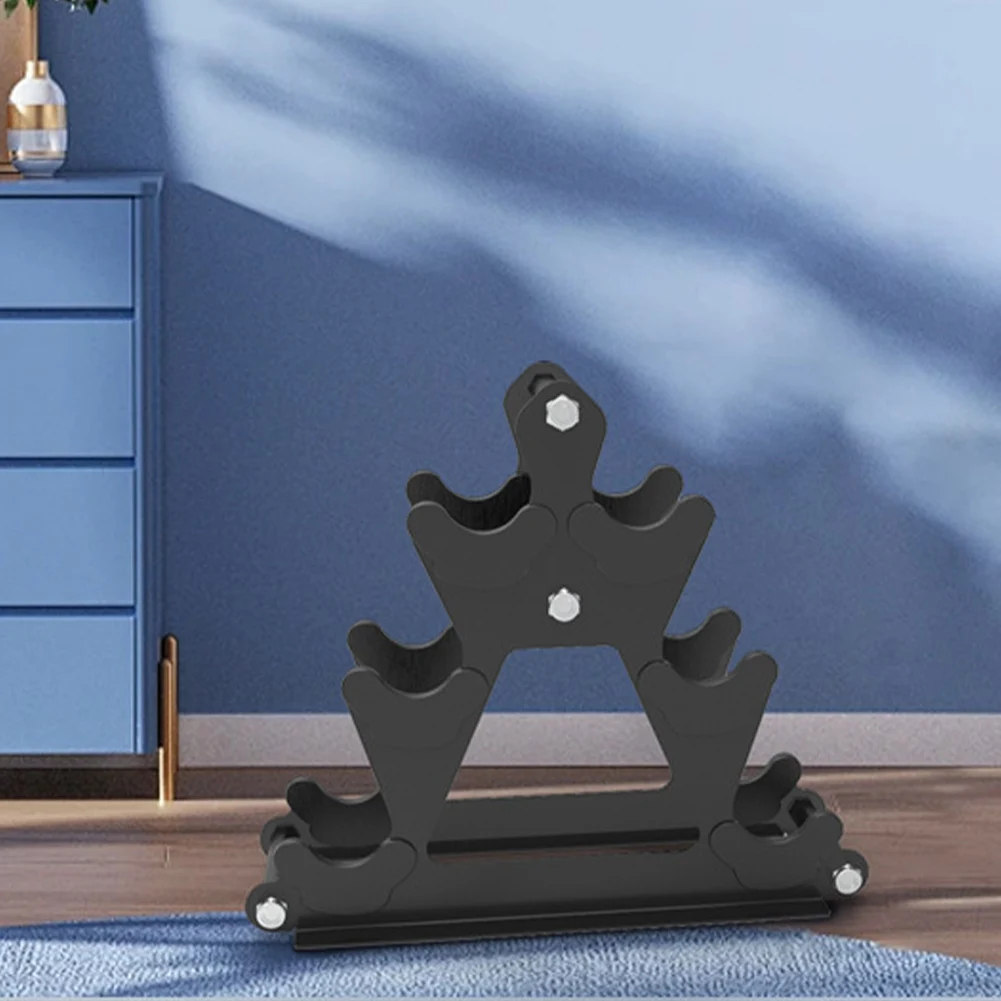 

3 Tier Dumbbell Rack Stand Compact Dumbbell Holder Dumbbell Floor Bracket Weights Organizer Stand for Weight Lifting Exercise
