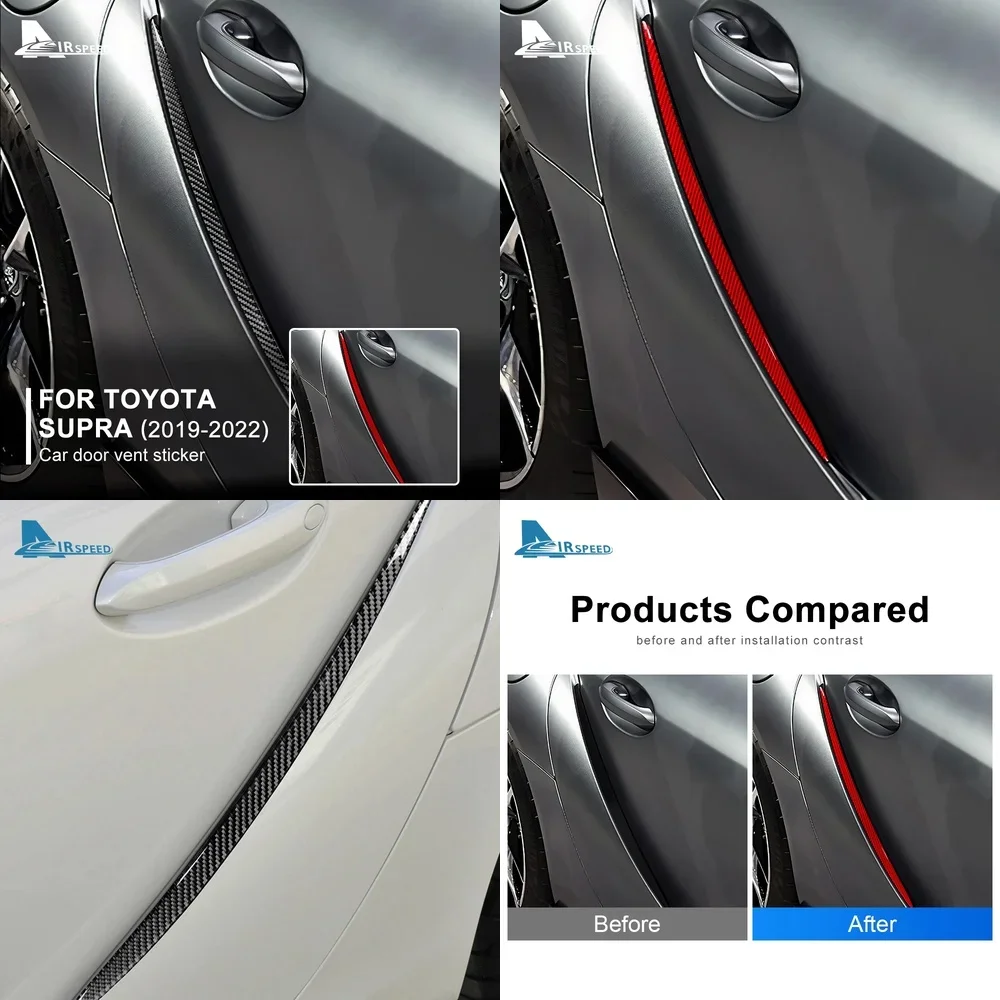 

Накладки из настоящего мягкого карбона для интерьера Toyota Supra GR A90 A91 MK5 2019-2025 (левый/правый руль), на боковые двери