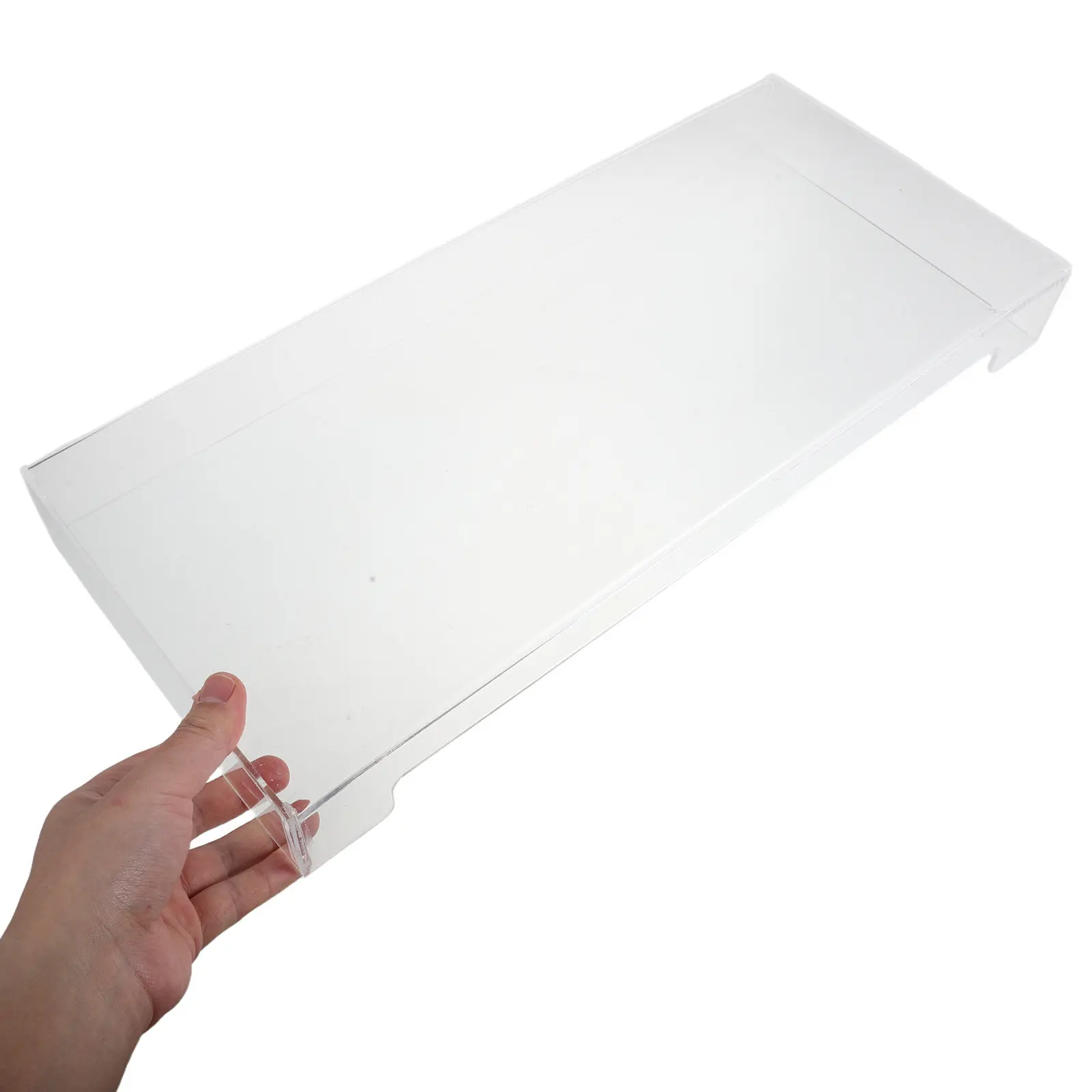 Supersized Clear Acrylic Keyboard Protector Dustproof Spill Resistant Scratch Proof Anti Cat Cover for Mechanical Gaming Desktop
