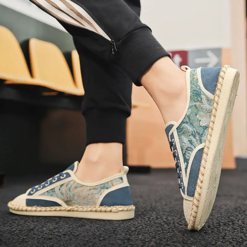 

Кроссовки на шнуровке, низкие мужские туфли с графическим рисунком, дышащая из некожи, распродажа, роскошная классическая оригинальная повседневная обувь для мужчин