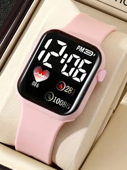 Love Pattern Electronic Watch And Butterfly Accessories Set Birthday Gift (No Box Included) 3