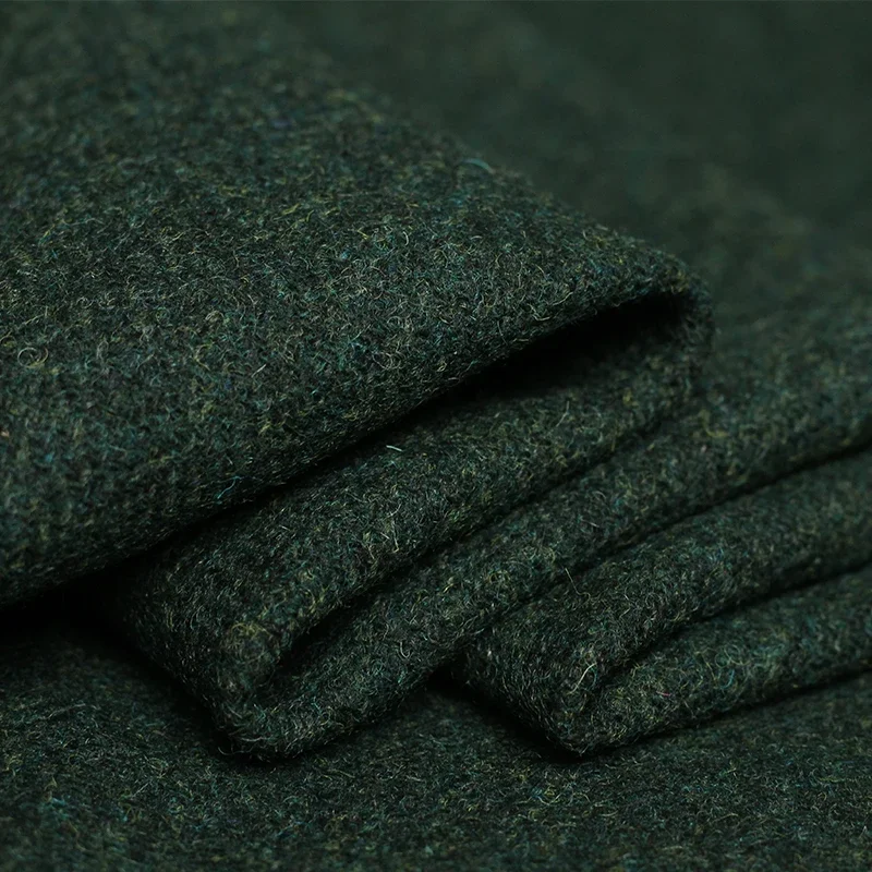 Redraspberry Dark Mix-Green Worsted Wool Garment Materials Autumn Women Suit Jacket Coat DIY Sewing Clothes Fabrics Freeshipping