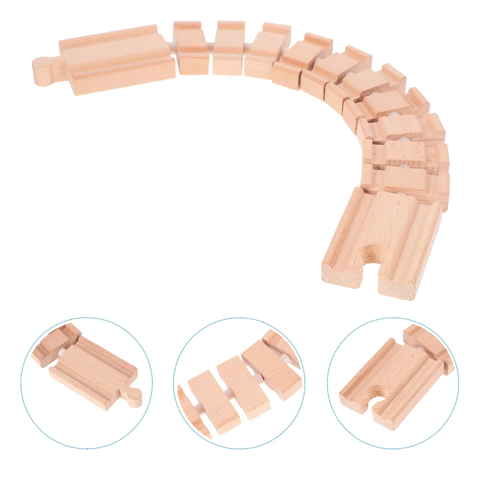 Train Bulk Track Wooden Playthings Supplies 3d Puzzle Woody Toy for Child Puzzles Jigsaw