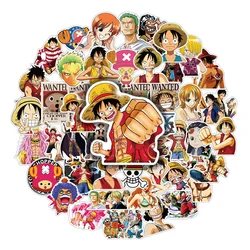 10/30/50pcs Cool ONE PIECE Anime Stickers Cartoon Graffiti Kids Sticker Toy DIY Phone Skateboard Laptop Waterproof Decals Decor