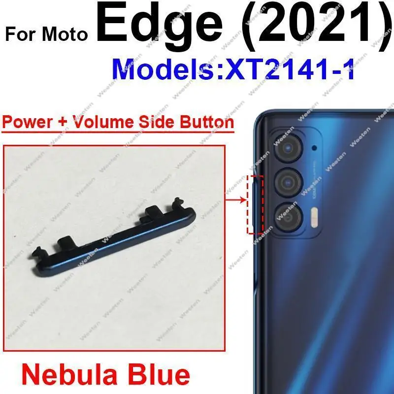 Per Motorola MOTO Edge 2021 Edge 20 30 Edge S30 edge 2022 On OFF pulsante di accensione interruttore del Volume sostituzione dei tasti laterali