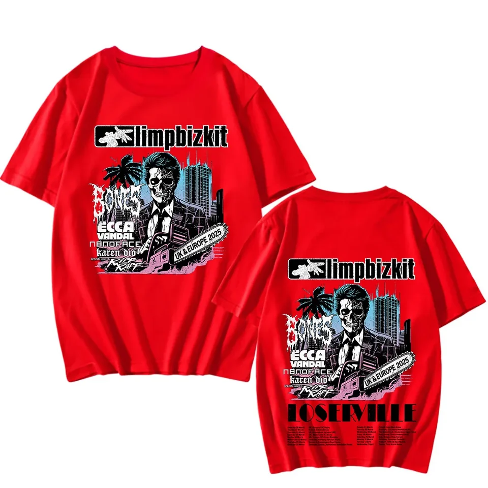 Limp Bizkit UK and Europe Tour 2025 T-shirt Rap Rock Vintage