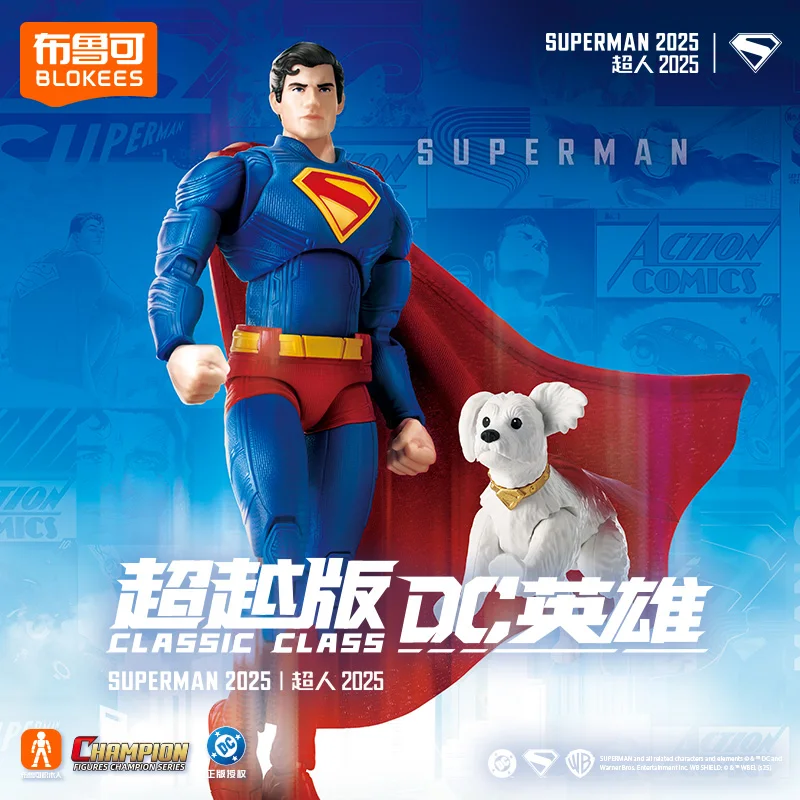 

BLOKEES Classic class Building Blocks DC Film New Superman David Corenswet Action Figures splicing model Collectble Toys