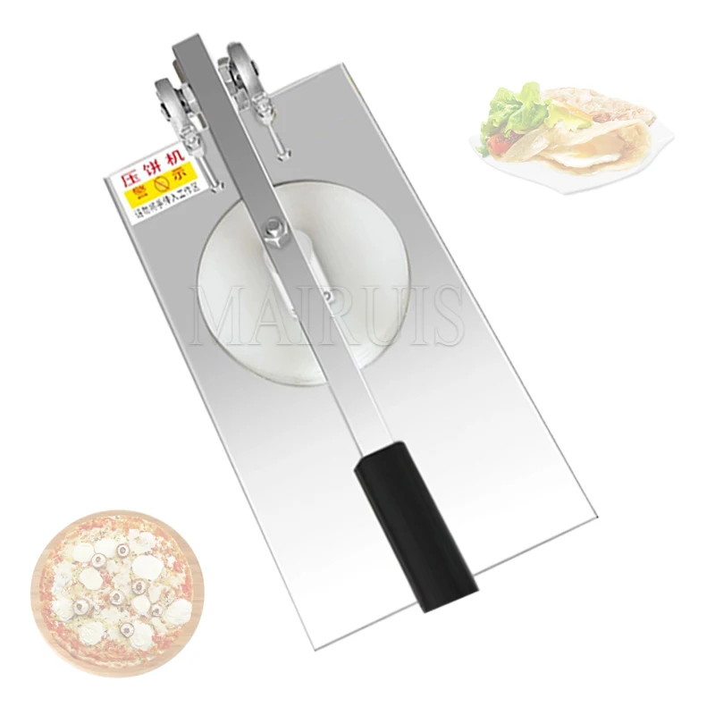 

Manual Pizza Pastry Presser Maker Diameter Dough Press Roller Sheeter Egg Pancake Flattening Making Machine