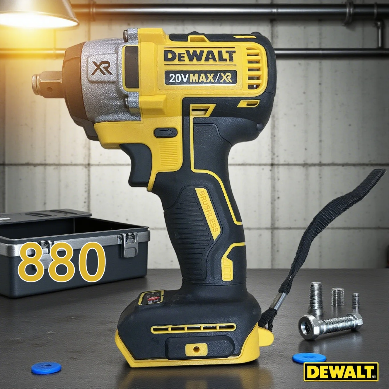 DEWALT DCF880 Беспроводной электрический инструмент 20 В: мощная дрель 203 Нм — аккумуляторная дрель с высоким крутящим моментом для сверхмощных задач DEWALT DCF880 Беспроводной электрический инструмент 20 В: мощная дрель 203 Нм — аккумуляторная дрель с высоким крутящим моментом для сверхмощных задач