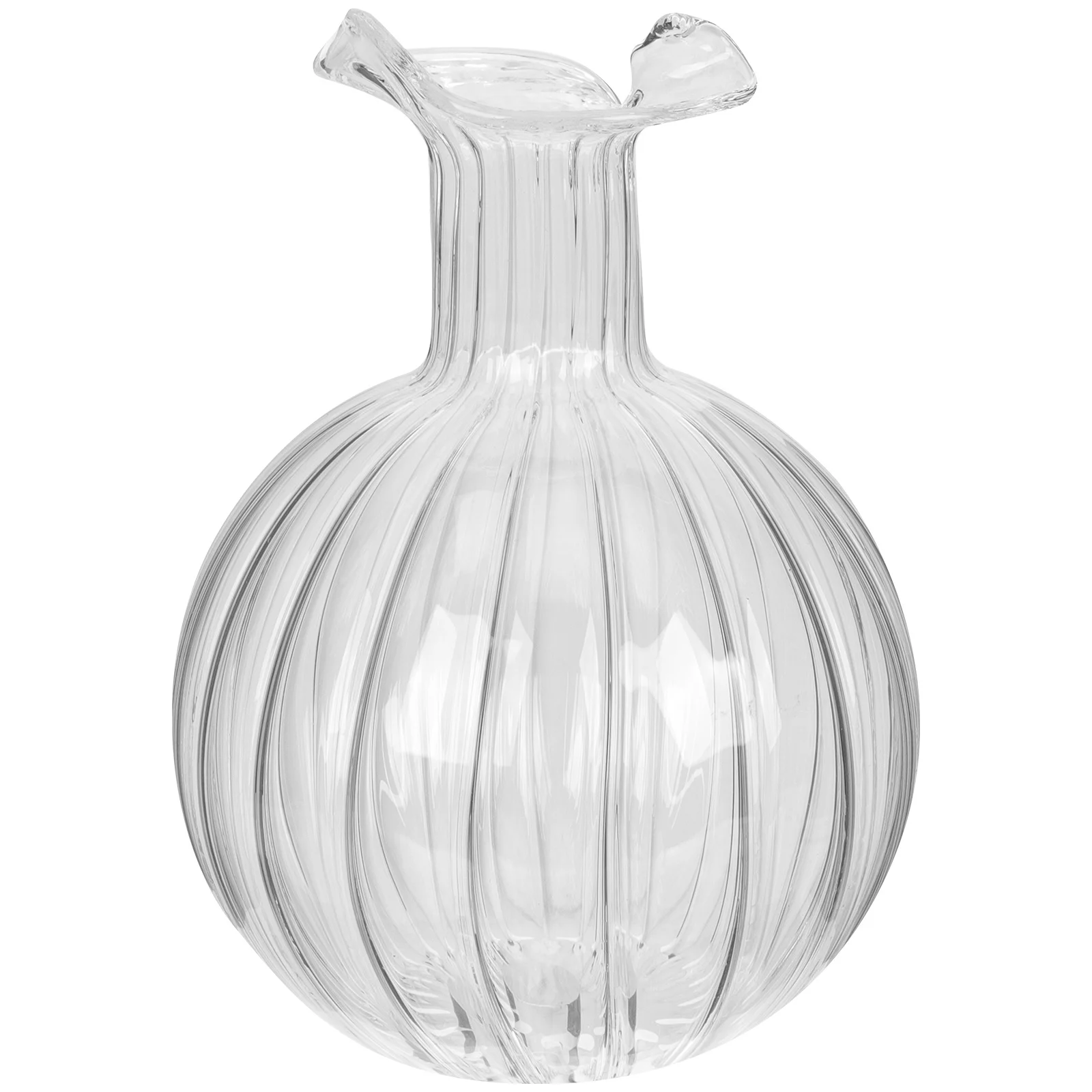 

Glass Flower Vase Decorative Clear Desktop Vase Smooth Polished Mouth for Home Office Party Centerpiece Flower Arrangement