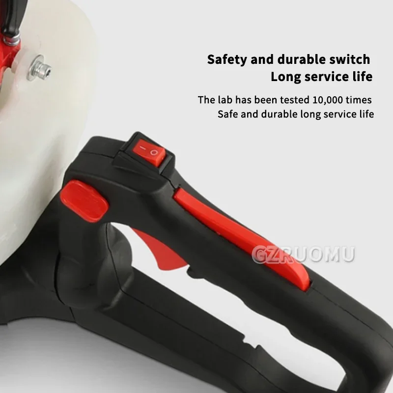 Two-Stroke Double-Blade Light Hedge Trimmer Tea Tree Trimmer Backpack Garden Thick Branch Trimmer Electric Tools 78CC