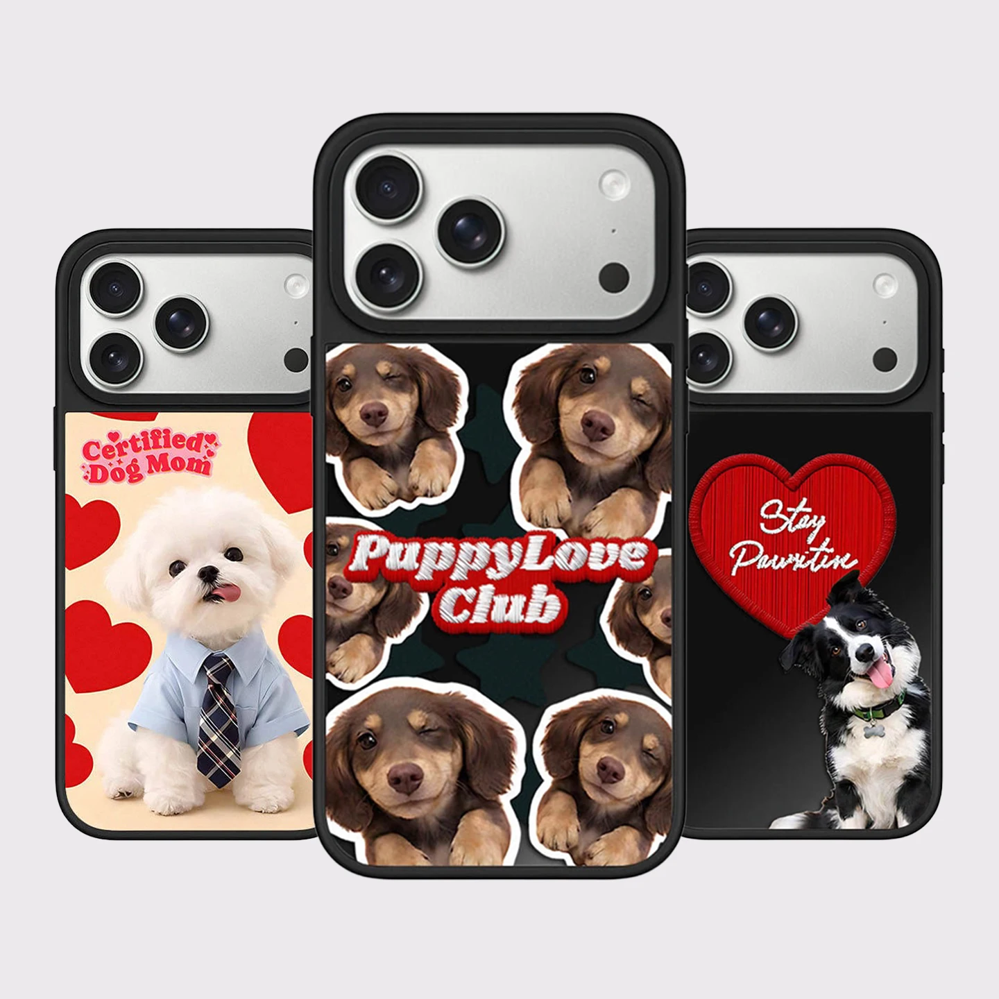 Dog Mom Love Puppy Mirror Surface Magnetic Phone Case Cover for IPhone 13 14 15 16 17 Pro Max Case for IPhone 17 Air
