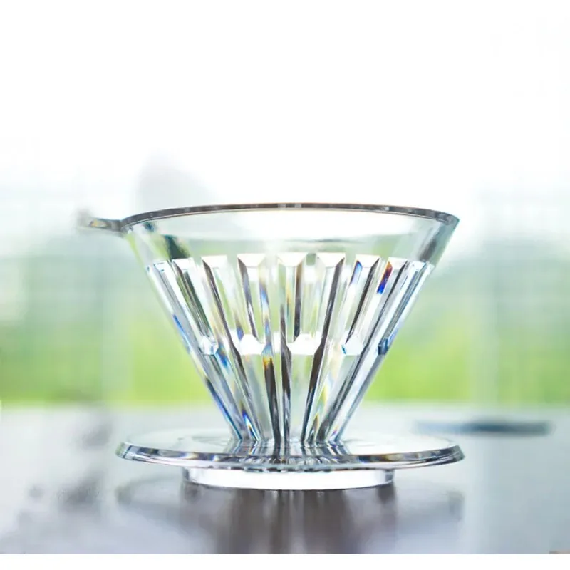 

Household portable hand brewed coffee filter with manual drip funnel, stable base for pouring coffee onto the drip dispenser