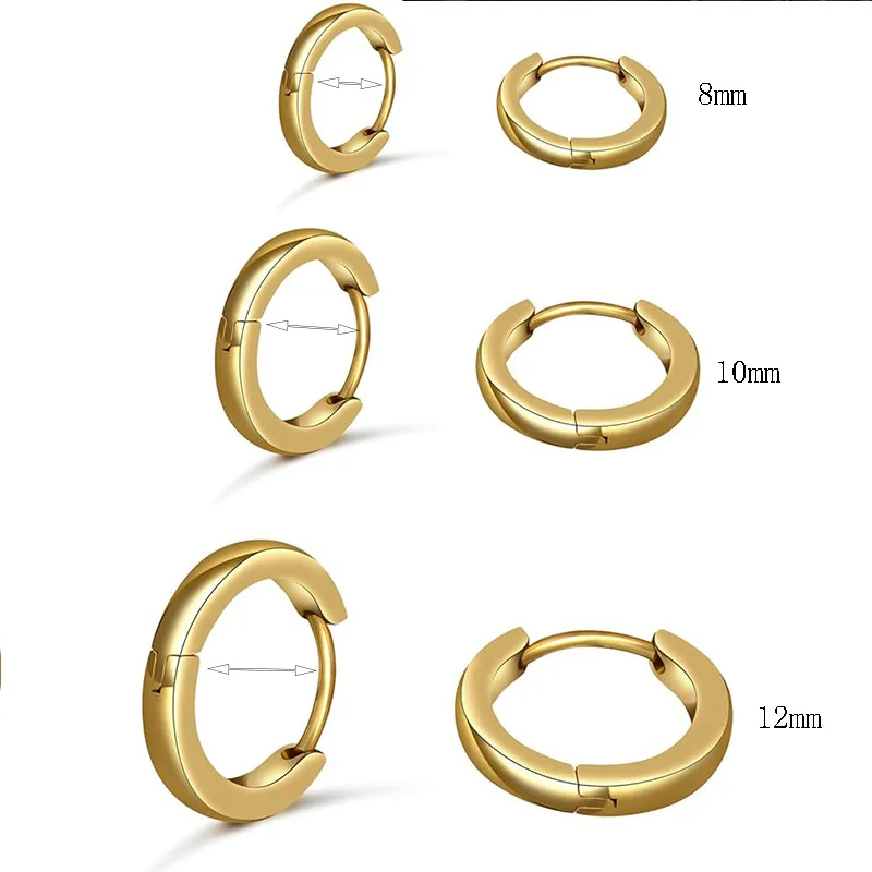 3 Pairs 925 Sterling Silver Hoop Earrings 14K White Gold Plated Small Silver Hoops Cartilage Huggie Earrings for Women Men
