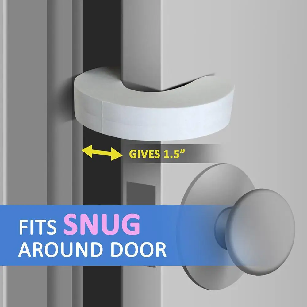 2pcs C Shape Security Cabinet Locks Door Clip Safety Locks Protection Finger Safe Foam Door Stopper