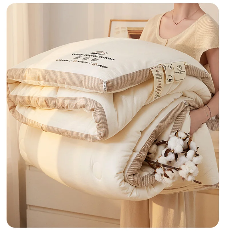 

Хлопковое одеяло класса А, утолщенное и теплое одеяло для холодной зимы, 4 кг, 5 кг, королевский размер, простой стиль