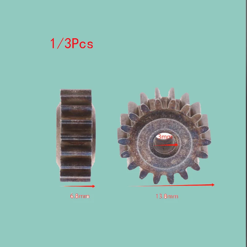 

3mm 18-Tooth Reduction Gear – for Electric Lithium Drill & Power Tools (Drill Accessories Set, 1/3PCS)
