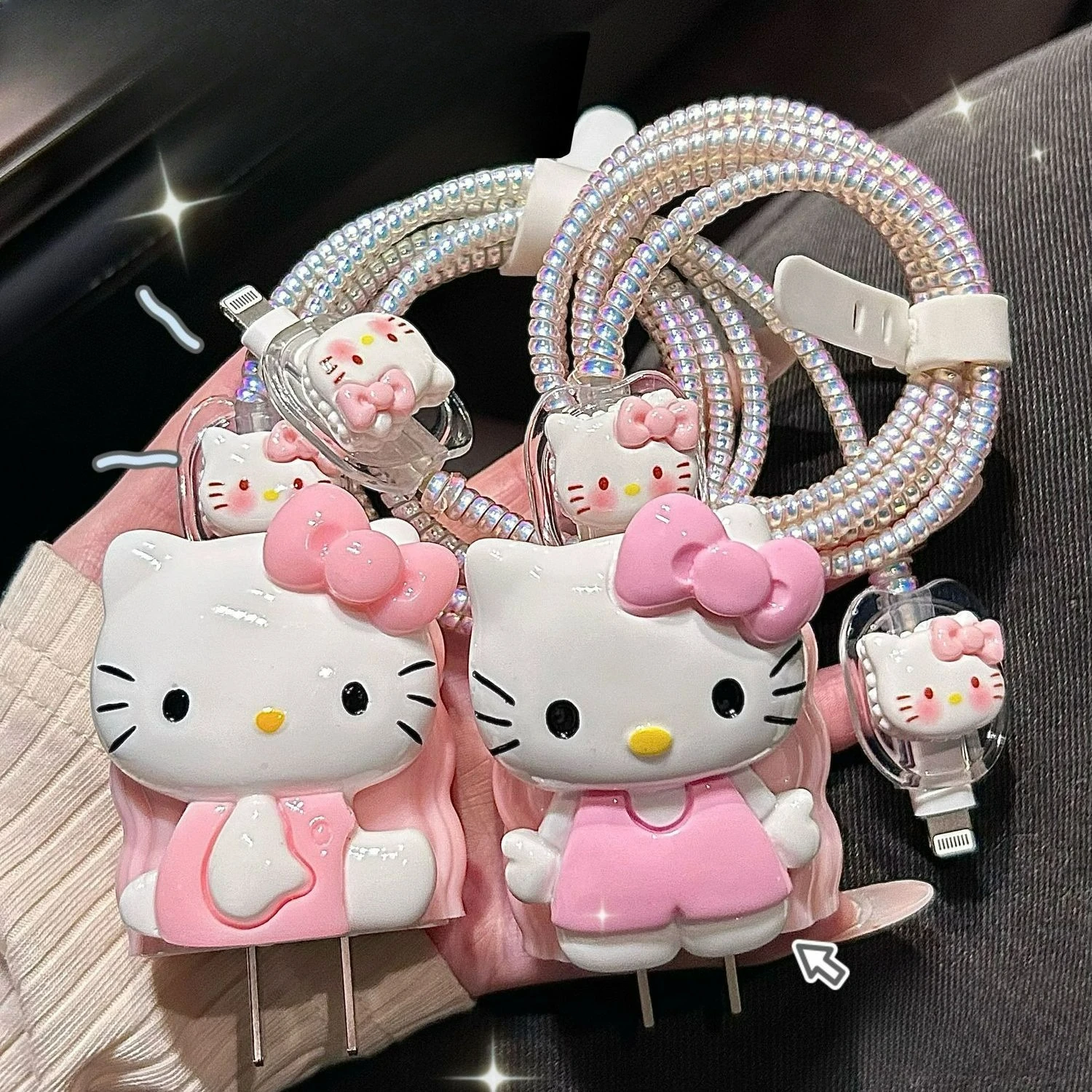 Cute Cartoon KT Protective Case for iPhone 18W 20W Charger D