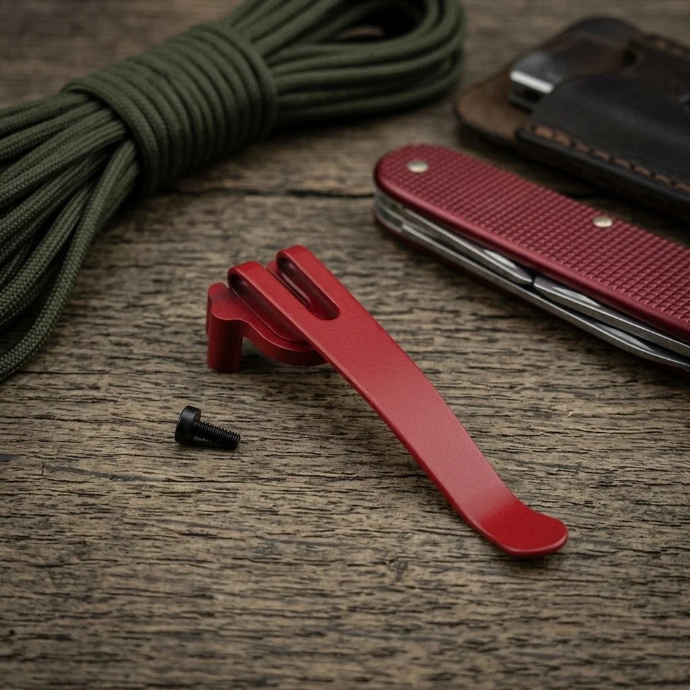 Pocket for 91MM For Swiss Army Knives Featuring Deep Carry and Stainless Steel Construction for Long-Term Use Pocket