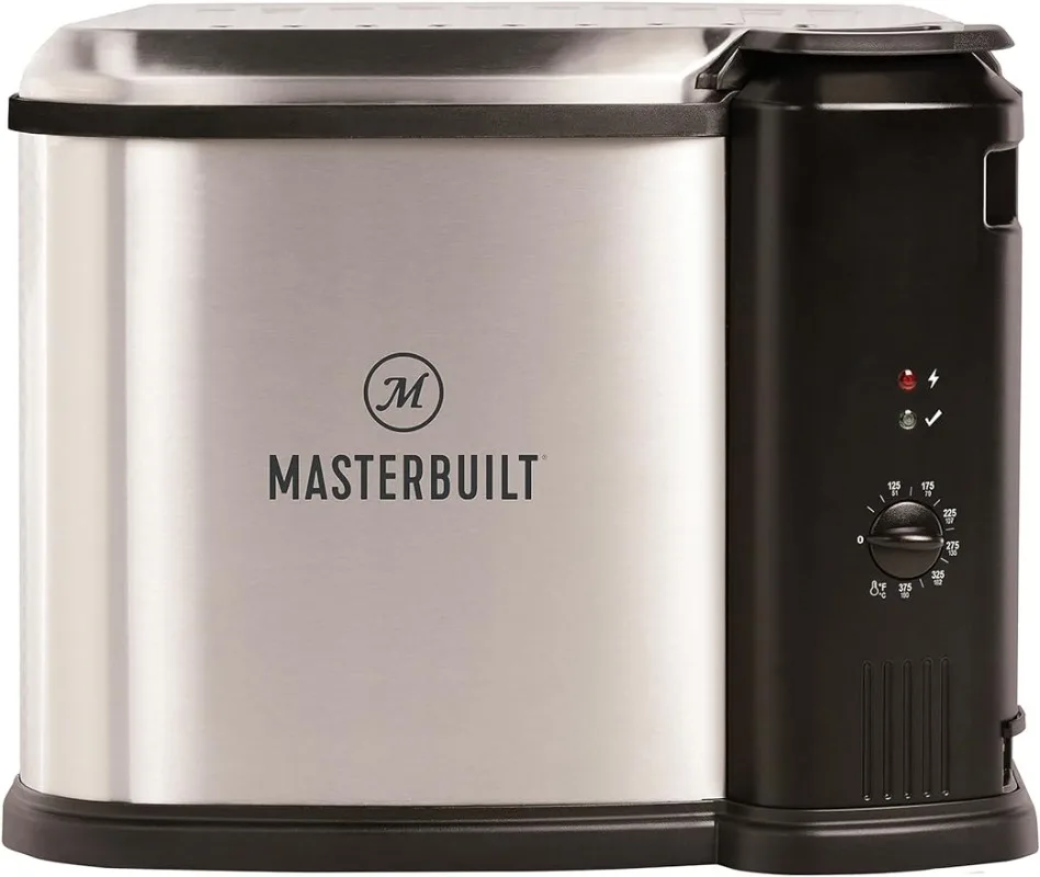 

Электрическая Фритюрница Masterbuilt на 10 литров XL, котел и пароварка, серебристая, MB20012420