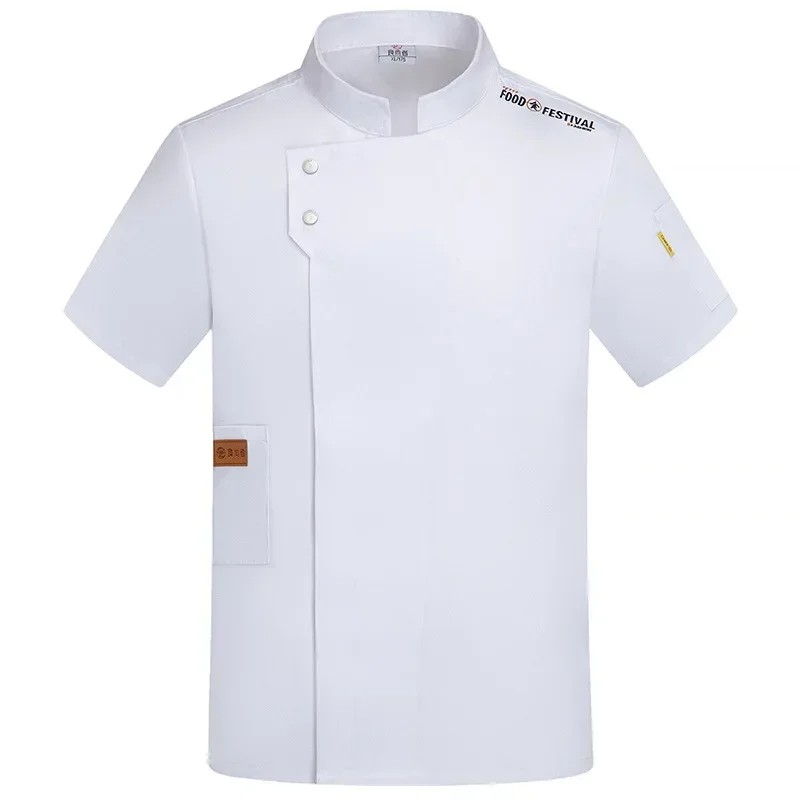 Unissex cozinha hotel chef uniforme padaria serviço de alimentos cozinhar cantina chef uniforme cozinhar casaco respirável pastelaria padeiro trabalho wear