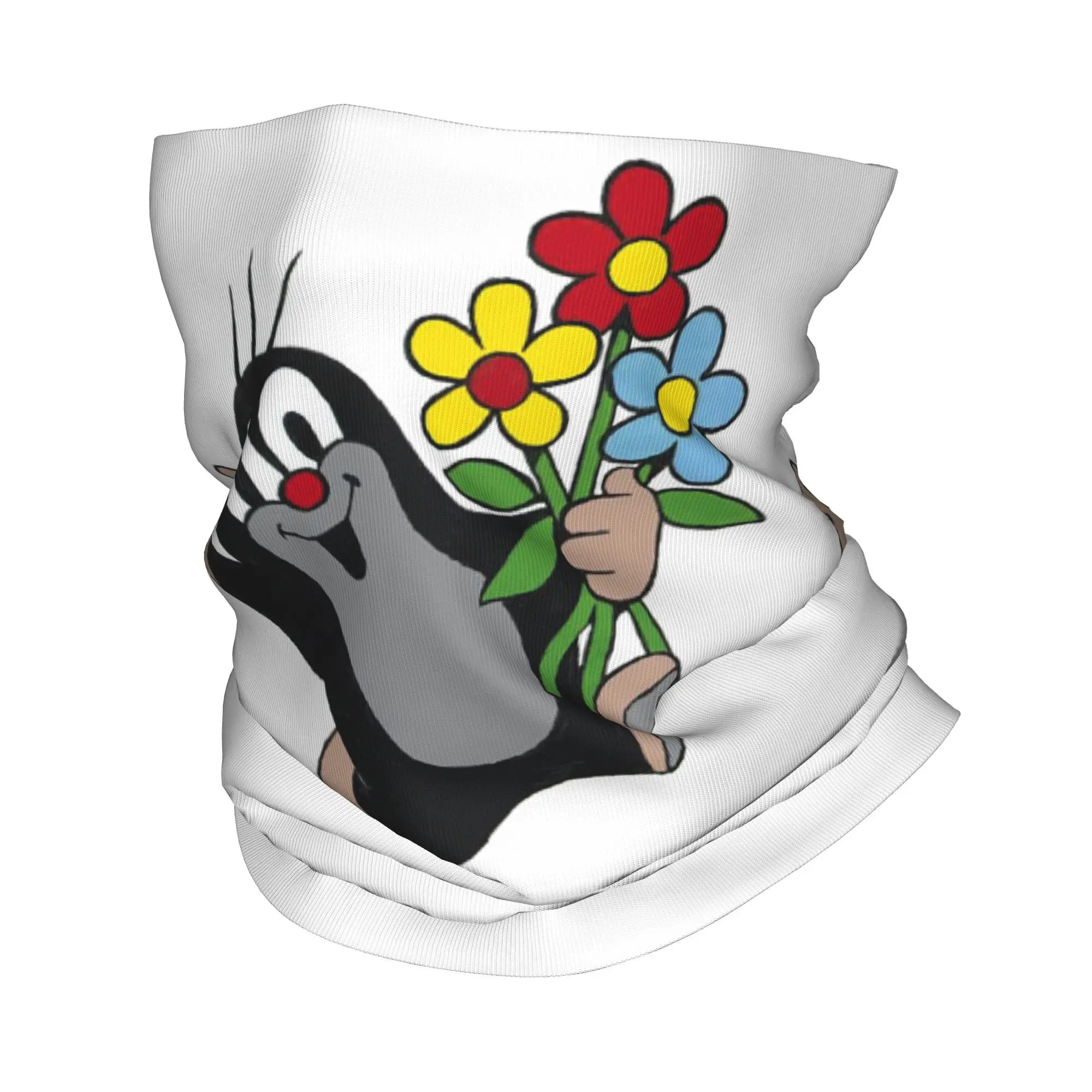 

Cute Happy Mole Krtek Bandana Neck Gaiter Printed Face Scarf Multi-use Headband Outdoor Sports Unisex Adult Breathable