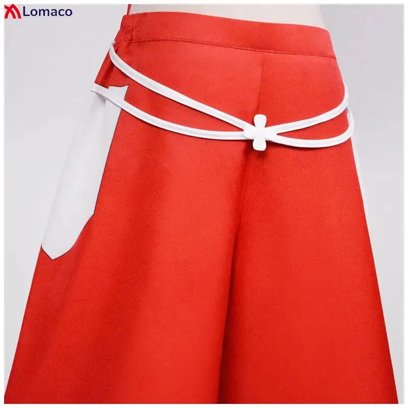 Nuevo 2025, disfraz de Anime Erza Scarlet, peluca, tatuaje, pegatina, pantalones, Tops de tubo blancos, traje de Carnaval de Halloween para mujer ★ AA9X