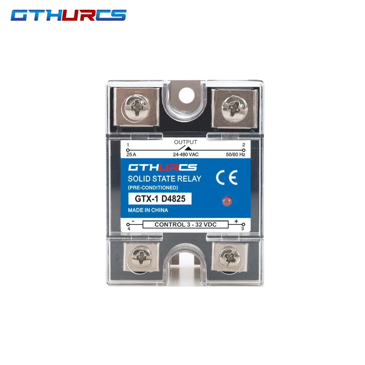 SSR 10A 25A 40A 60A 80A 100A 120A high quality Single Phase Solid State Relay DC Control AC 3-32V Control 220V 10DA 25DA 40DA