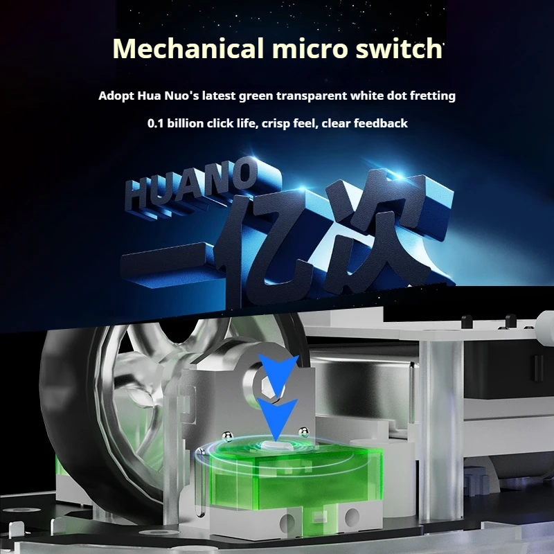 Az57 Wireless Mouse Three Mode Rgb Light Effects Compatible Multiple Systems Ergonomic Feel Smooth Long-Lasting Battery Mouse