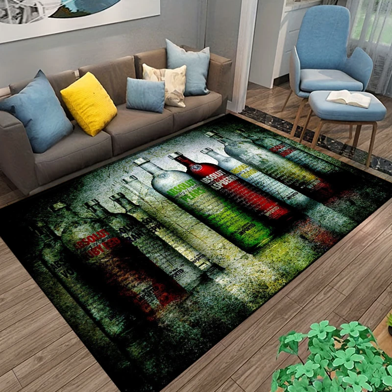 Absolut-Vodka Printing Carpet Living Room Bedroom Rugs of Photography Prop Photo Birthday Gift  Carpets for Bed Room Alfombras