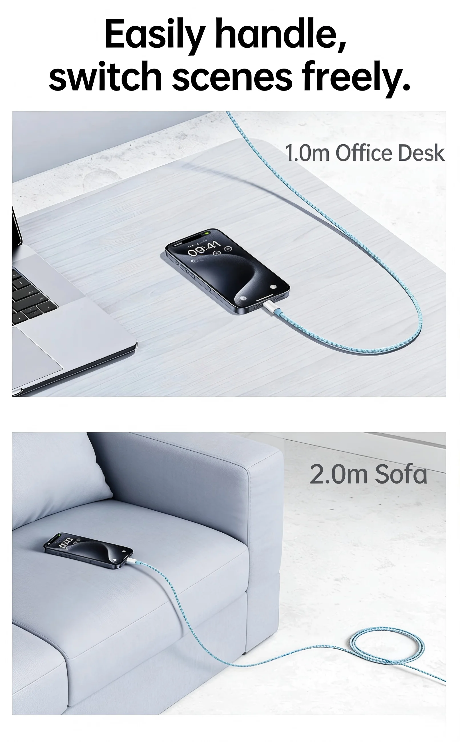 PD 30W Fast Charger For iPhone 14 13 12 11 X XR XS 8 Pro Max Plus Mini iPad Air Fast Charging Cable USB C to L Durable
