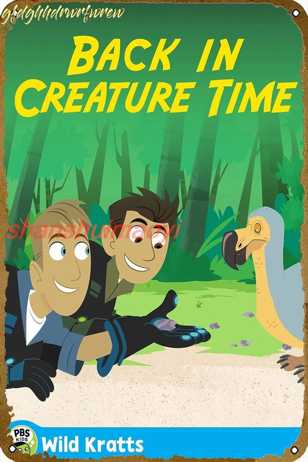 Wild Kratts: Back in Creature Time (2017) Metal Tin Sign Movie Poster Vintage Art Wall Decor 12 x 8 inch sign