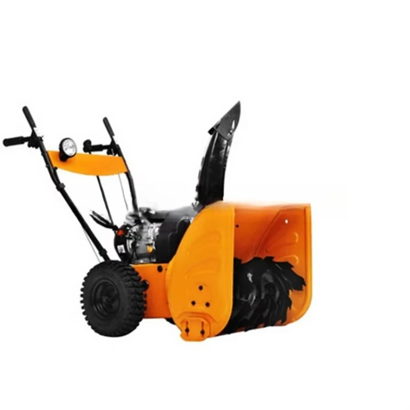 Small Hand-pushed  Snowplow All-gear Roller Brush Snow Removal Machine Property Area Snowplow