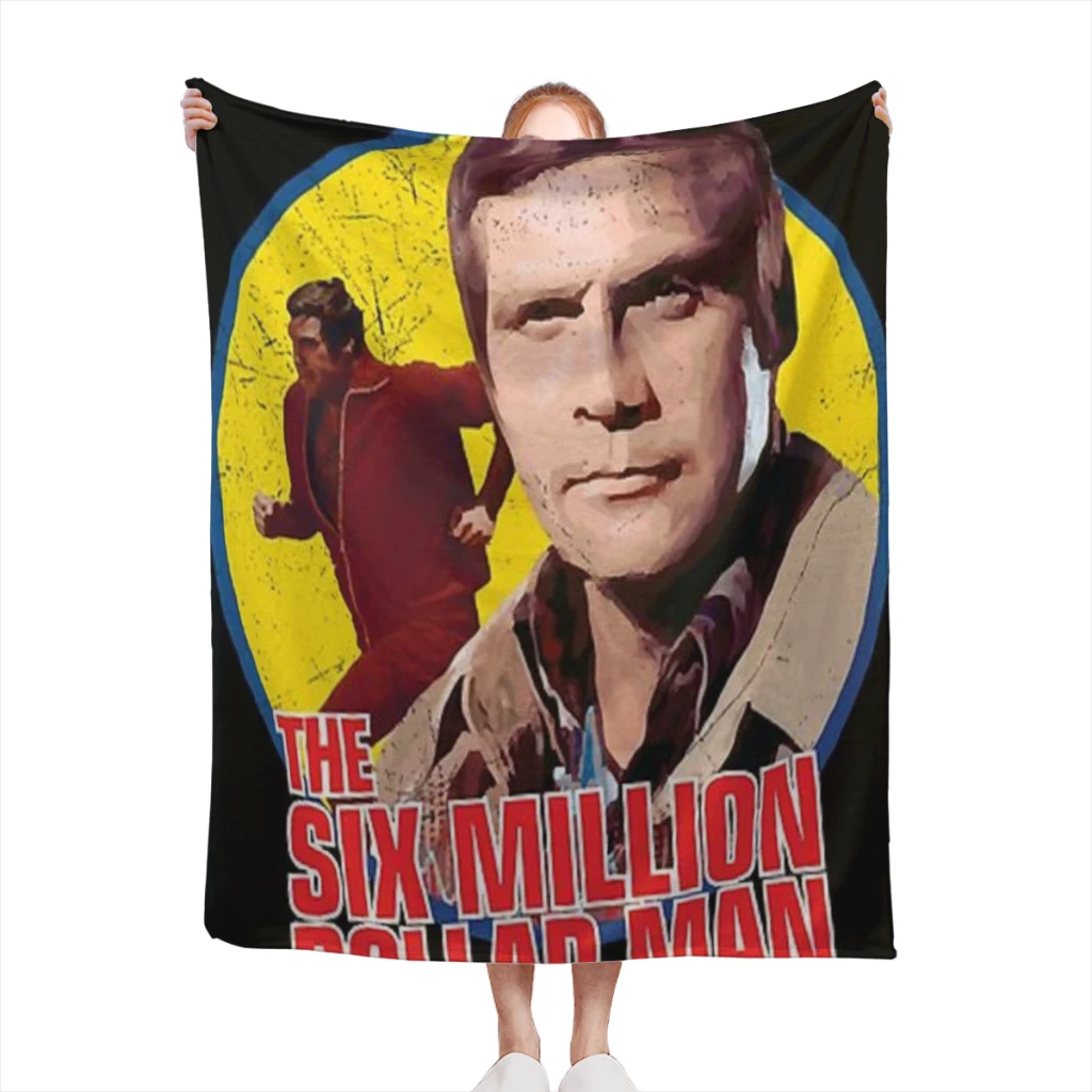 

The six million dollar man vintage Comfortable Flanne Blanket Fluffy Soft Bedroom Decor Sofa Blankets Comforter Home Summer