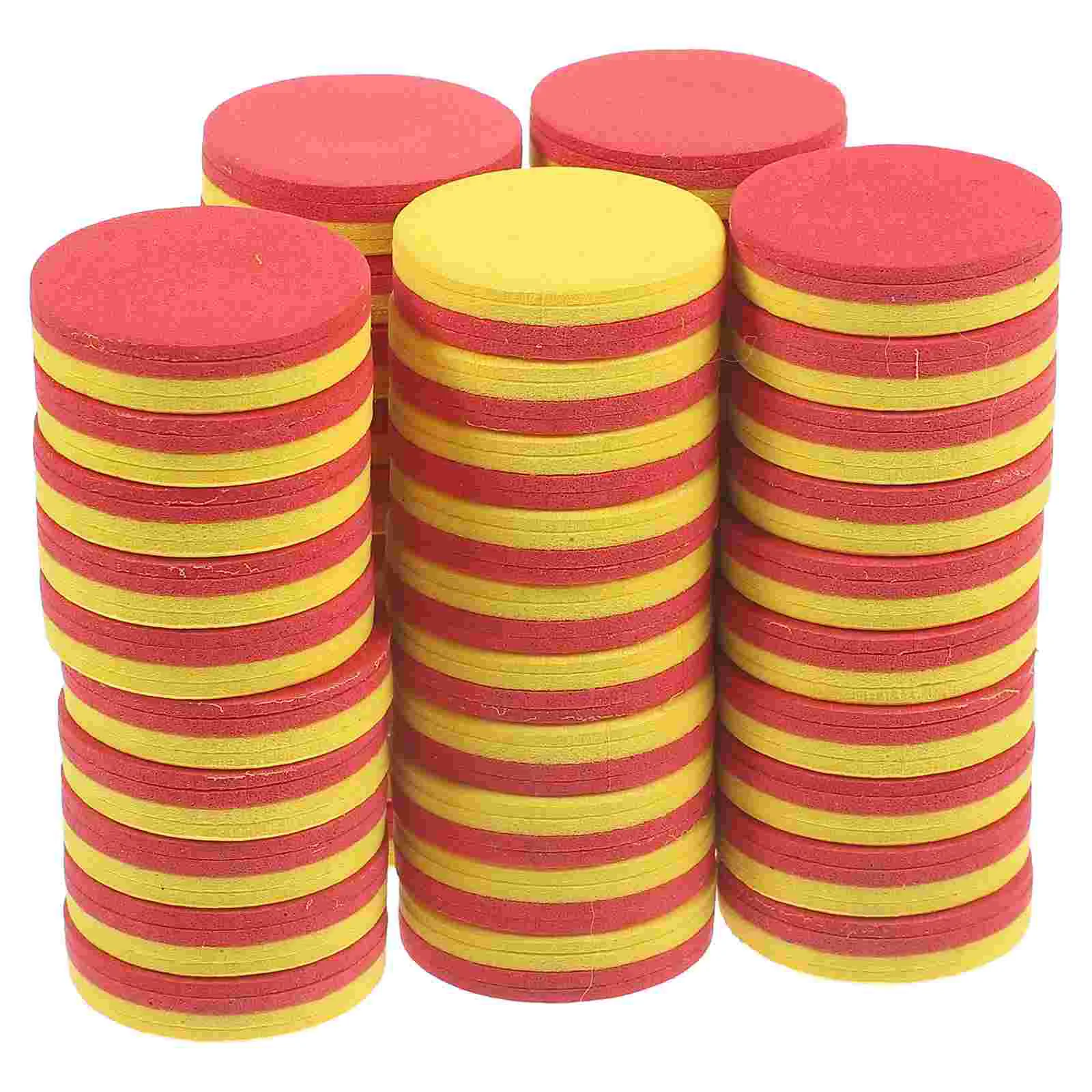 

50 Pcs Math Disc Colorful Baby Plastic Educational Toddler Counters Kids for Children Chip