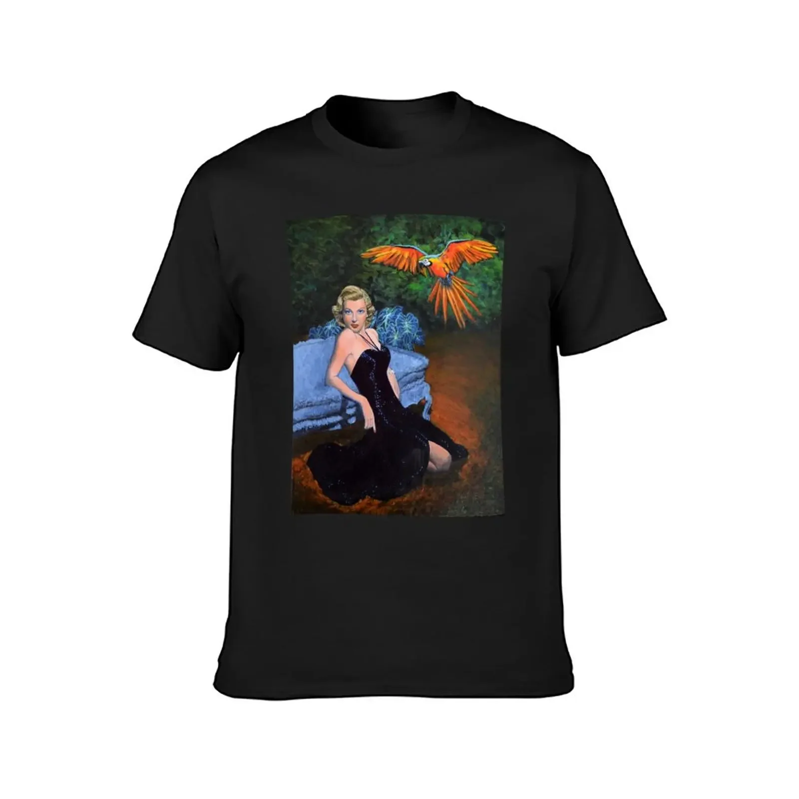 Jungle Hideaway - macaw movie star T-Shirt anime clothes customizeds men clothes