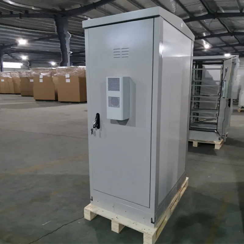 Outdoor Waterproof  Power Equipment Cabinet Air Conditioning Cooling Stainless Steel Telecom Battery Cabinet