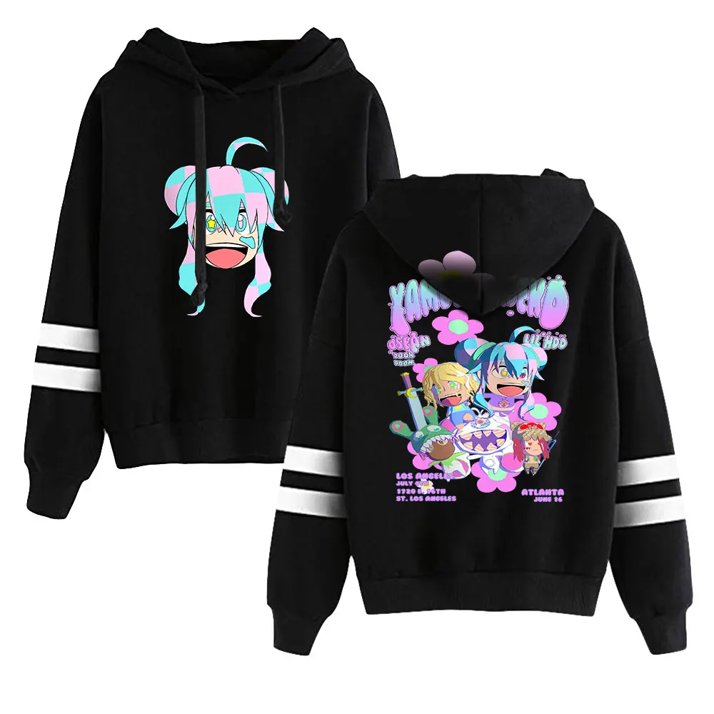 Vasber Yameii Merch sweter Pria Wanita, baju Hoodie gaya kasual Harajuku paralel tanpa saku