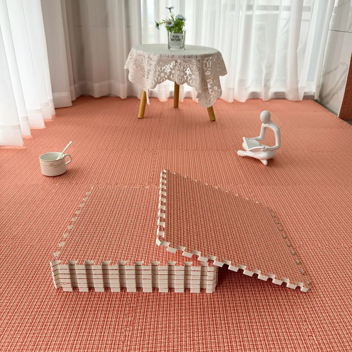 Foam Anti-collision Children's Crawling Mats Splicing Floor Carpets Bedroom Living Room Rest Seat Cushion Bedside Decoration